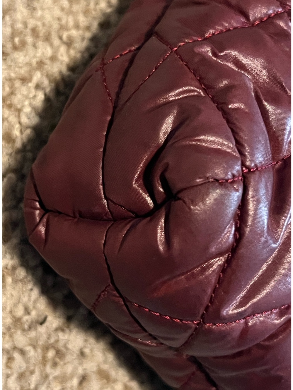 ♥️ CHANEL Coco Cocoon Burgundy Tote - Picture 9 of 17
